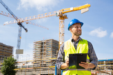 OSHA Inspector At Construction Site