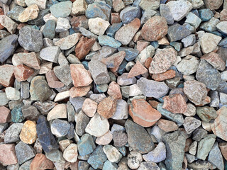 Crushed stone or angular rock is a form of construction aggregate