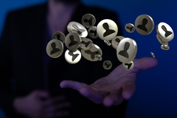 people network structure HR - Human resources management and recruitment