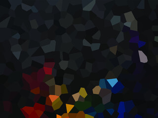 Fototapeta premium Black vector low poly cover. Abstract polygonal layout. Shining polygonal illustration, which consist of polygons. Colored illustration in blurry style with gradient. Brand new design for your busines