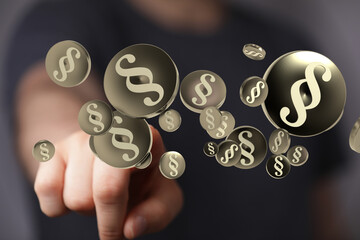 Labor Law Lawyer Legal Business Internet Technology Concept