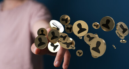 Business and communications group digital