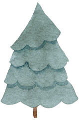 Christmas tree illustration. Christmas postcard design - 454978066