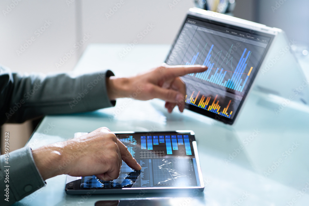 Aufkleber kpi analytics dashboard and graph