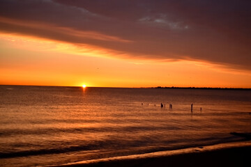 Sunrise at the New Jersey shore