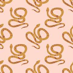 Boho snakes seamless pattern, for example print could be used for textile, t-shirt, yoga mat, pillow, phone case and more.