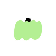 Autumn pumpkin plant Agriculture symbol. Fall decor. Fresh healthy food.