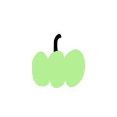 Autumn pumpkin plant Agriculture symbol. Fall decor. Fresh healthy food.