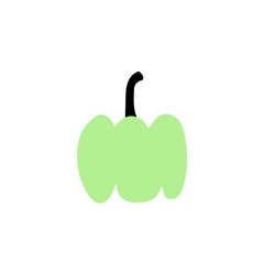 Autumn pumpkin plant Agriculture symbol. Fall decor. Fresh healthy food.