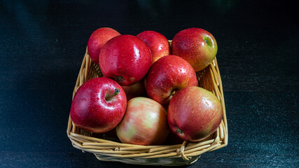 Red healthy apples