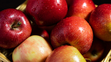 Red healthy apples