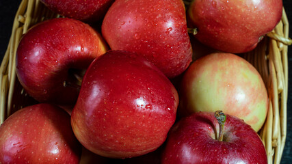 Red healthy apples