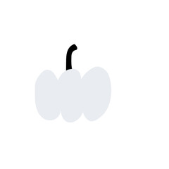 Autumn pumpkin plant Agriculture symbol. Fall decor. Fresh healthy food.