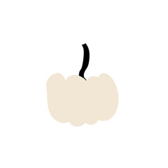 Autumn pumpkin plant Agriculture symbol. Fall decor. Fresh healthy food.