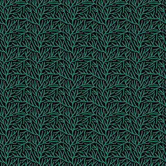 Vector seamless seaweed pattern. - 454984496