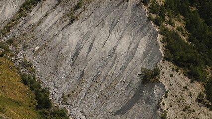 ancienne moraine érodée