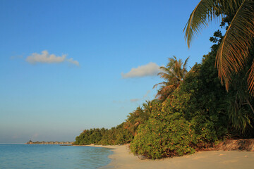 Beach of Sun Island (Nalaguraidhoo). South Ari Atoll, Maldives