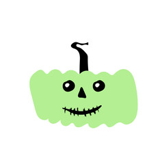 Autumn halloween scary pumpkin. Harvest season.