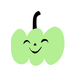 Autumn halloween scary pumpkin. Harvest season.