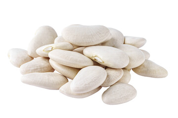 Lima bean pile isolated on white background - 454988033