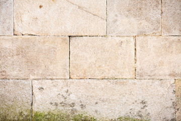 muro de piedra de pared con textura de una iglesia medieval antigua close-up