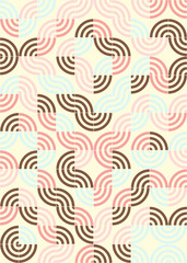 Abstract Geometric Pattern generative computational art illustration