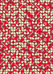 Abstract Geometric Pattern generative computational art illustration