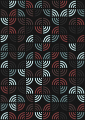 Abstract Geometric Pattern generative computational art illustration