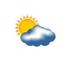 summer sun with clouds, cloudy, weather