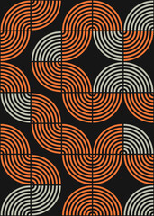 Abstract Geometric Pattern generative computational art illustration