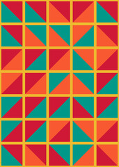 Abstract Geometric Pattern generative computational art illustration