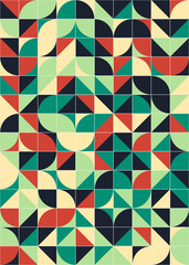 Abstract Geometric Pattern generative computational art illustration