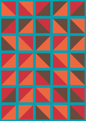 Abstract Geometric Pattern generative computational art illustration