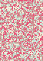 Abstract Geometric Pattern generative computational art illustration