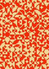 Abstract Geometric Pattern generative computational art illustration