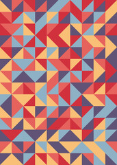 Fototapeta premium Abstract Geometric Pattern generative computational art illustration