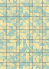 Fototapeta premium Abstract Geometric Pattern generative computational art illustration