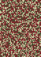 Abstract Geometric Pattern generative computational art illustration