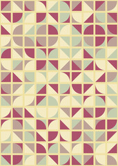 Abstract Geometric Pattern generative computational art illustration