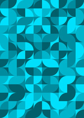 Fototapeta premium Abstract Geometric Pattern generative computational art illustration