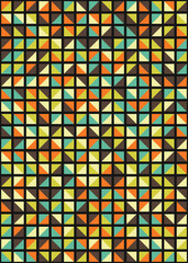 Abstract Geometric Pattern generative computational art illustration