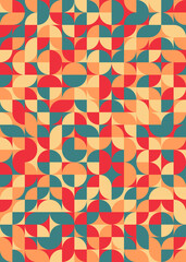 Abstract Geometric Pattern generative computational art illustration