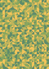 Abstract Geometric Pattern generative computational art illustration