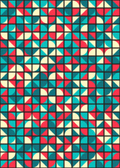 Fototapeta premium Abstract Geometric Pattern generative computational art illustration