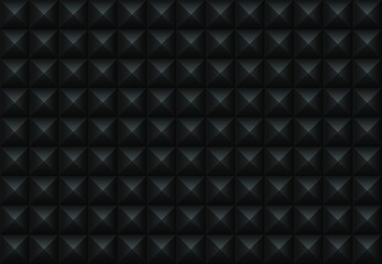 Black geometric background. Mosaic tiles. Vector illustration. 
