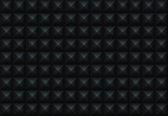 Fototapeta premium Black geometric background. Mosaic tiles. Vector illustration. 