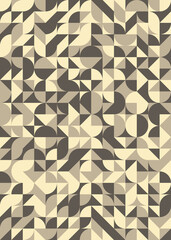 Abstract Geometric Pattern generative computational art illustration