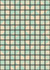 Abstract Geometric Pattern generative computational art illustration