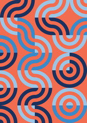 Fototapeta premium Abstract Geometric Pattern generative computational art illustration