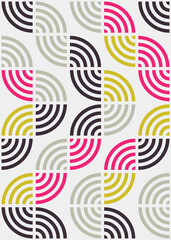 Abstract Geometric Pattern generative computational art illustration